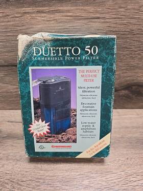 Marineland 051378069304 Duetto 50 Submersible Power Filter Water System Silent Aquarium