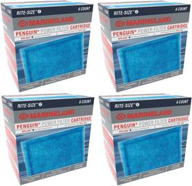 Marineland 313037665600 Rite Size Aquarium Filter Cartridge Bundles C 24pk