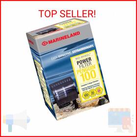 Marineland 445045548514 Penguin Bio-wheel Power Filter 100 Gph Multi-stage Aquarium Filtrati