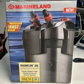 Marineland 642238409738 Magniflow Canister Filter 220 Gph For Aquariums Easy Maintenance