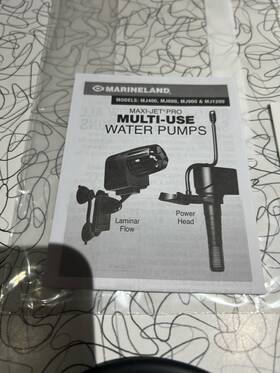 Mj900 Marineland Bag Of Extra Parts For The