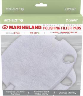 Pa11482 Marineland Polishing Filter Pads 2 Count Support Mechanical Aquarium Filtratio
