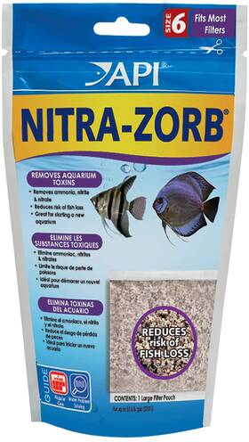 Mars Fishcare 445041979923 Api Nitra-zorb Size 6 Aquarium Canister Filter Filtration Pouch 1-count Bag Mod