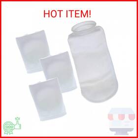 Master Pet Supply 848849089325 4 Pack Premium Aquarium Filter Socks 200 Micron Inch Ring