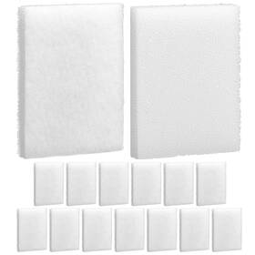 Lny-maxcheck-3836 Maxcheck 15 Pcs Poly Foam Pads White Sponge For Aquarium C2 Filter Pad Media Repl