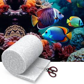 Aq-sgl12144wt-mb Maxtbee Media Floss 12 In X 144 Cut To Fit For Fish Tanks And Pondsttttttttttttttttt