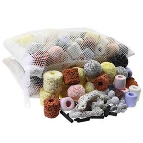 Mei Ting 711695482261 Aquarium Filter Media Bio Balls Ceramic Rings 15 In 1 Fish Tank Pond