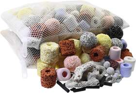 Mei Ting 744110955811 Aquarium Filter Media Bio Balls Ceramic Rings 15 In 1 Fish Tank Pond Fi