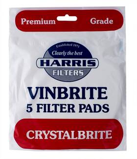 Pads-5 Midwest Homebrewing And Winemaking Supplies 153004486066 Vinbrite Crystalbrite Filter Count