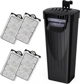 Filter-3.5w Moonorange 313048717756 Turtle Tank Silent Aquarium Filter 4 Cartridges For 15-gallon Tanks