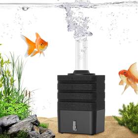 Moonorange 313095681673 Aquarium Bio Sponge Filter Super-quiet Submersible Fish Tank Foam Fi