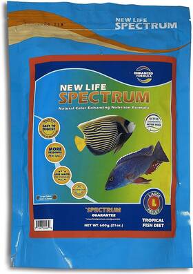 702043 New Life Spectrum Large 3mm Pellet Bag For Fresh And Saltwater Fish 600g