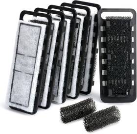 Nicrew 313018034098 Slim Aquarium Filter Cartridges 6 Pcs With Intake Sponges 2