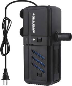 Hy-600f No.17 Submersible Aquarium Internal Filter 6w Adjustable Fish Tank With 132 Gph