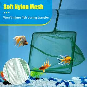 G312 No Wastes Skimming Cleaning Tool With Firm Handle For Fish Tanks Small Ponds