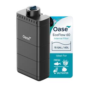 Oase 94114 Ecoflow 60 Internal Aquarium Filter For Freshwater And Saltwater Tanks Up To