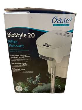 Oa84064 Oase Biostyle 20 Hang-on Filter - Grey Open Box Near Been Used