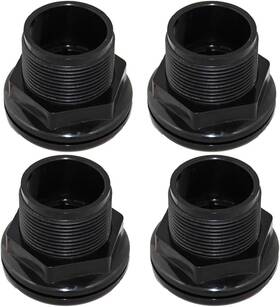 Odyssea 445040366359 1 Inch Bulkhead Fitting Slip X Abs Aquarium Pond Filters 4 Pack
