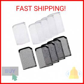 Onwon 705353316005 10 Pieces Aquarium Filter Bags Fish Tank Media Mesh Net Bag With Zip