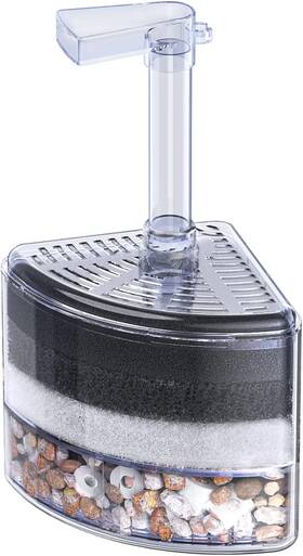 Pawfly 313030126108 Aquarium Corner Sponge Filter Quiet Betta Fry Shrimp And Small Fish Bio F
