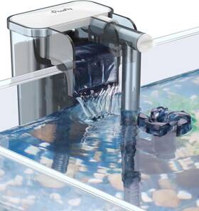 Af-2220 Pawfly Aquarium Filter Ultra Quiet Fish Tank Hob For Aquariums White