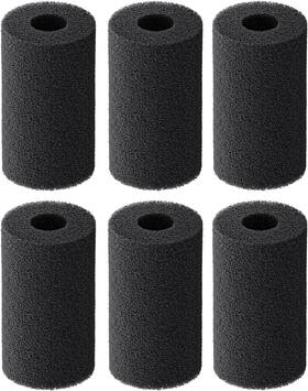 Pawfly-2184-bk Pawfly 6 Pack Pre-filter Sponge Aquarium Filter 0.8 Inch Intake Foam