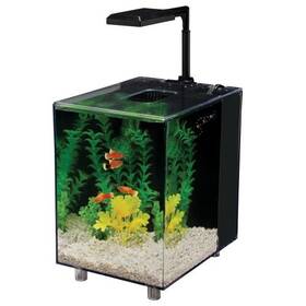 Penn-plax 030172072482 Water World Prism Nano Aquarium Kit Includes Integrated Filter 2 Fil