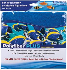 Penn-plax 030172082290 Poly Fiber Plus Aquarium Filter Media Pad Easy To Cut Into Any Size Your Fi