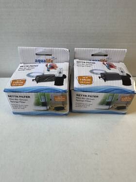 Penn-plax 030172102752 Two Betta Tank Filters Mini Air Driven Sponge Filter Kits For 5 Gallons Or Less