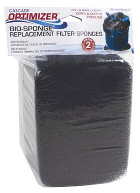 Penn-plax 030172102806 Replacement Fine Bio-sponges For Cascade And Reptology Optimizer Pre-filters
