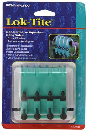 Penn-plax 030172191404 Lok-tite Plastic Gang Valve Aquarium Pump Accessories