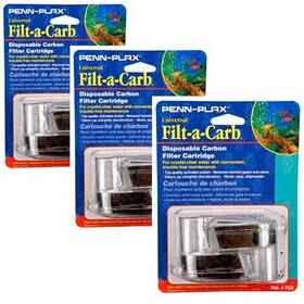 Penn-plax 030172999123 Filt-a-carb Universal Carbon Undergravel Filter Cartridge 3 Packs