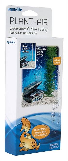 Penn-plax 744110351866 Plant Air 60 Decorative Green Airline Camouflage Tubing For Aquariums