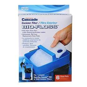 Penn-plax 786714164480 Cascade Bio-floss Replacement Poly Fiber Floss Pads For 700 And 1000 Ca