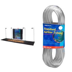 B0c4xdjm4s Penn-plax Undergravel Aquarium Filter 40-55 Gal Tank And Airline Tubing Clear