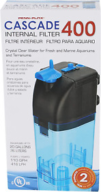 Penn-plax Cascade 400 Fully Submersible Internal Filter For Freshwater Aquariums