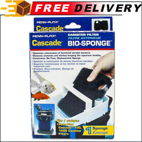 Penn-plax Cascade 700/1000 Gph Canister Filter Aquarium Bio Sponge Replacement