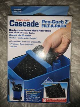 Ccf235 Penn-plax Cascade 8 Oz Pro-c Mixed Aquarium Canister Filter Media Bag 2-pack