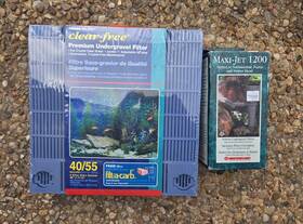 Dr-55 Penn-plax Clear-free Undergravel Filter 40/55 Gal Maxi-jet 1200 Pump