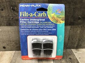 Penn-plax Filt-a-carb Aquarium Carbon Water Filter Cartridge 2-pack Brand New