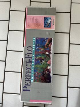 30-34h Perfectaflo 047497373606 Vtg Perfect A Flo Under Gravel Aquarium Filter 13 Inch X 36 Aquariums Nos