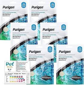 Pet Faves 095509881748 Seachem Purigen Organic Filtration Resin 100ml 6 Pack - Aquarium Fis