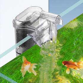 Pa101-2 Petta Slim Aquarium Filter Quiet Hang On Back Fish Tank For 3-10 Gal Aquariu