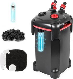 Pondforse 711181428391 265gph Canister Filter 3-stage External Aquarium Ultra-quiet Water Circu