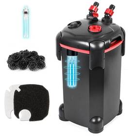 Pondforse 730171863400 265gph Canister Filter 3-stage External Aquarium With 9w Uv