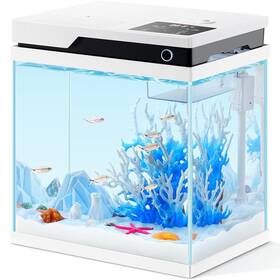 Pondon 764844023969 Smart Fish Tank 4 Gallon Glass Betta Aquarium Kit With Automatic