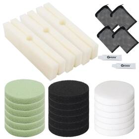 Poweka 754302433348 30pcs Fx4 Canister Filter Media Replacement Kit Compatible With Fluval Fx5