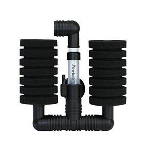 Powkoo 601187409886 Aquarium Double Bio Sponge Filter Fish Tank Bubble For Freshwater And
