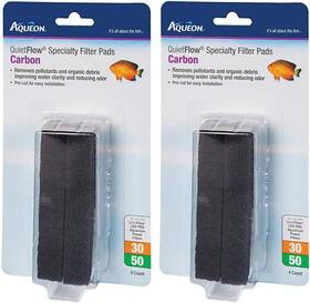 Products-supplies 445017193148 2 Pack Of Quiet Flow 30/50 Carbon Reducing Specialty Filter Pads 4 Per Pack2