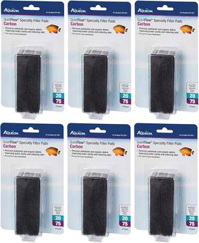 Products-supplies 711181659412 6 Pack Of Carbon Specialty Filter Pads For Quietflow Led Pro 20/756